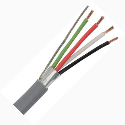 T5552-75 - CABLE 4C 18AWG STR SHLD 75METER FT4 600V 105C GREY
